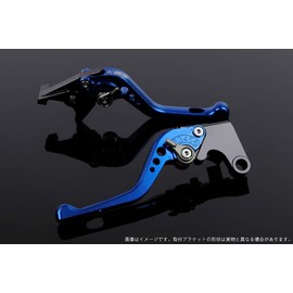 SSK Short Adjustment Lever 3D Type Clutch & Brake Set Lever Body: Blue Adjustment: Titanium (FZ1 Feather 06-13) (FZ6 Feather 04-10) (FZ6R 09-11) (XJ6 Diversion 09-14) (FZ 8 11-13) (MT-07) (MT-09/TRACER) (BOLT C-Spec) (XSR9) 00) YA 0405565-TM