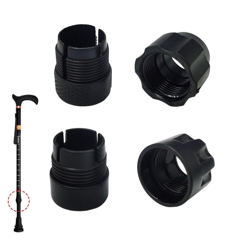 DeaHea 2 Pack Walking Cane Tightening Nut Replacement Walking Stick
