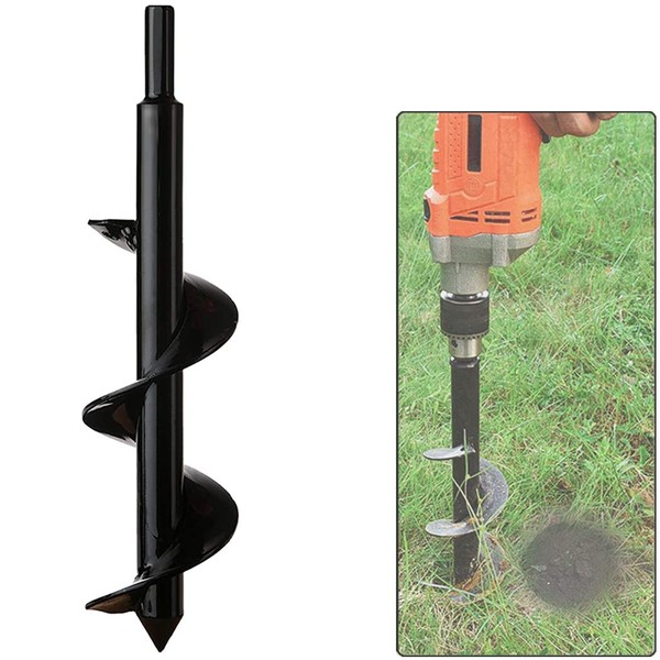 DIWUJI Garden Drill Digger, Soil Cultivator Drill Bit, Hex Shank