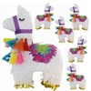 GIFTEXPRESS 6 Pack Mini Llama Pinatas for Birthday Party, Fiesta