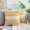 Set of 2 Cushion Covers, Linen Decorative Cushion Cover, Striped