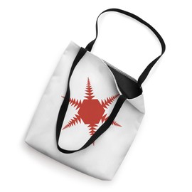 Oversized Snowflake Red Print - Creative Winter Design Tote Bag