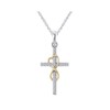 RTY Sparkling Cross Necklace Infinity Symbol Jesus Cross Pendant Necklace