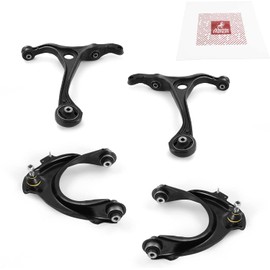 Metrix Premium Chassis Parts - 4 PC Front Lower & Front Upper Control Arm Kit Fits 2004-2008 Acura TSX, 2003-2007 Honda Accord, Replacement RK640289, RK640290, RK620616, RK620617, Made in Europe