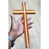 StonKraft Jesus Christ Cross Catholic Wooden Crucifix for Wall, Church