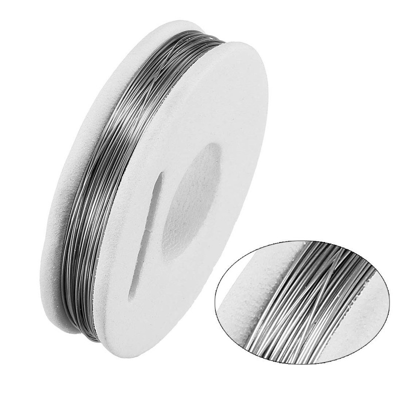 sourcing map 0.3 mm 29AWG Super Fine Heating Wire FeCrAl