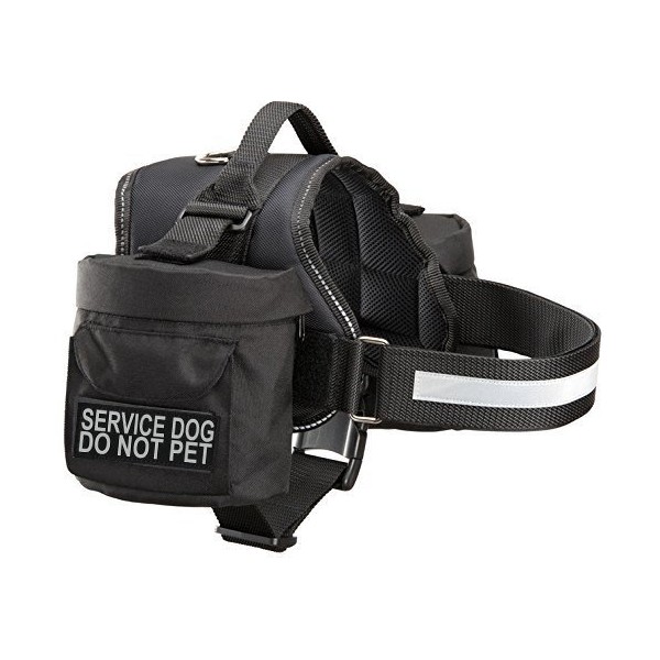 Service Dog Do Not Pet Harness with Removable Saddle Bag