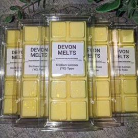 Devon Melts - Sicilian Lemon (YC) Type - Highly Scented 100% Soy Wax Snapbar