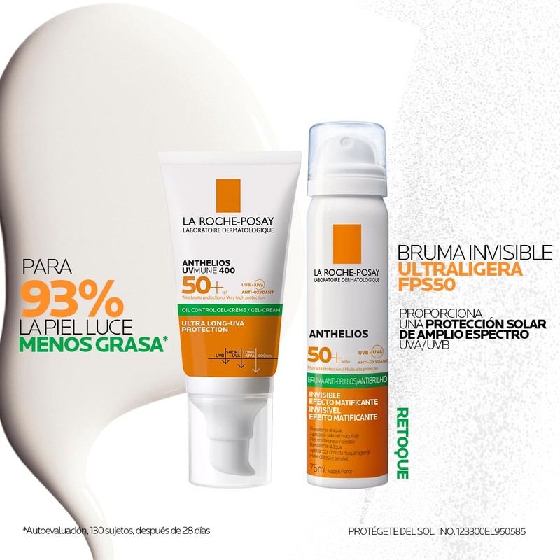 Rutina de Protección Solar para piel Grasa: Kit La Roche