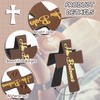 Outus 48 Pieces Magnetic Christian Religious Cross Bookmark Religious Bible