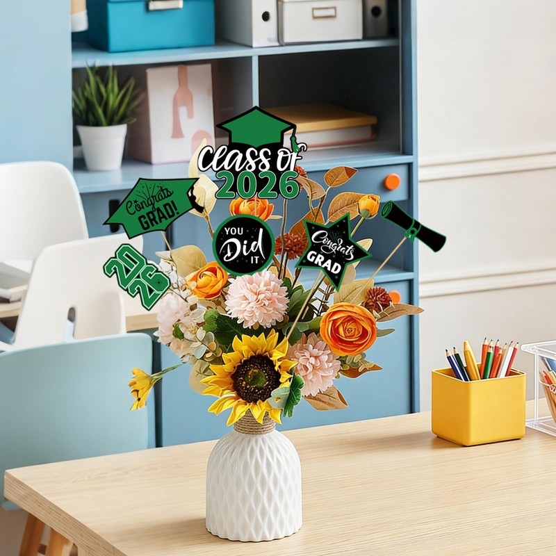 hhdatc 20 PCS Class of 2026 Graduation Centerpieces Congrats Grad