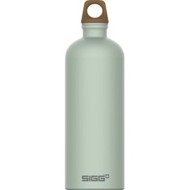 SIGG Traveller MyPlanet™, Repeat, Plain, Drinking Bottle (1.0 L), Climate-Neutral and Leak-Proof Drinking Bottle, Feather-Light Aluminium Drinking Bottle, Made in Switzerland