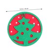 KONTONTY 8pcs Round Felt Cup Coasters Mat Non-Slip Christmas Tree