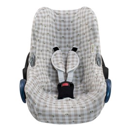 JYOKO Kids Car Seat Cover Compatible with Maxi Cosi Cabriofix City Streety Cotton (Picnic Vichy)