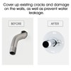 RAINREVIVE 3 Inch Shower Arm with Flange and Stabilizer Bracket,