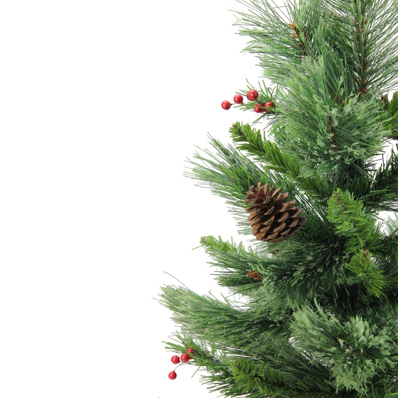 Northlight Mixed Cashmere Berry Pine Artificial Christmas Tree, Green