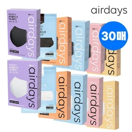 Air Days Mask KF94 Bird Beak Large Medium Small 30 sheets, Large Wide Black 30 sheets / 에어데이즈 마스크 KF94 새부리형 대형 중형 소형 30매, 대형와이드 블랙 30매