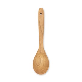 FAAY 12" Big Scoop Spoon, Wide Head, Easy for Cooking and Serving. Handcraft from High Moist Resistance Golden Teak Wood | Durable, Healthy, Ergonomic Handle for Non Stick Cookware