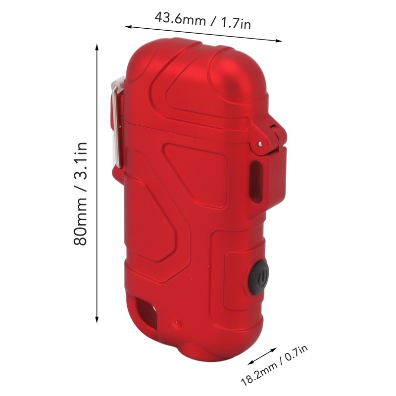 Double Arc Plasma Lighter Windproof Waterproof Flameless USB Electric Lighter