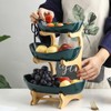 XUDREZ 3 Tier Fruit Basket for Kitchen Counter, 11"*8.6"*13" Ceramic