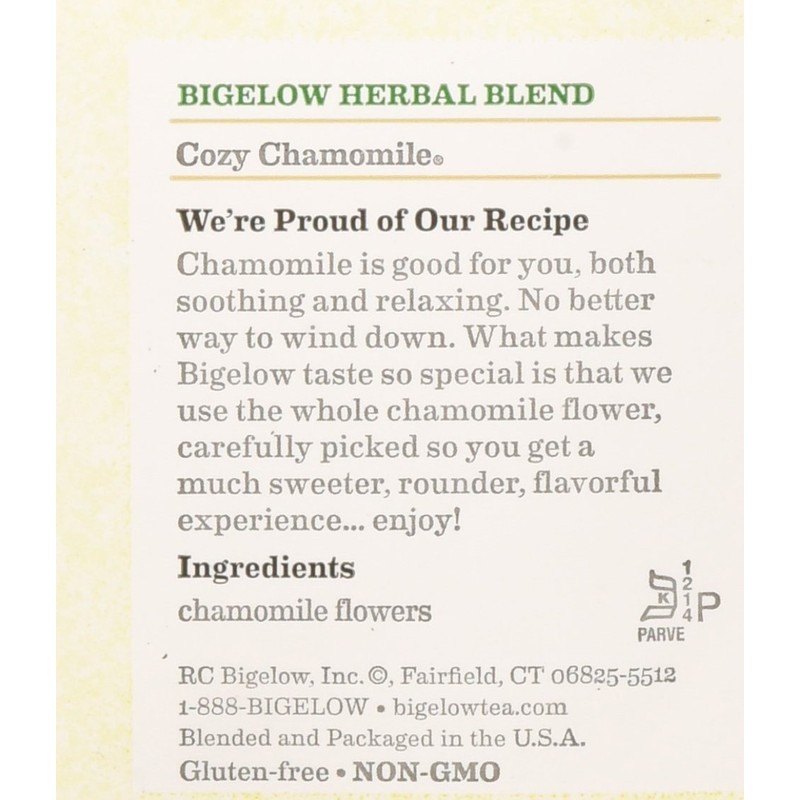 Cozy Chamomile Tea - 20 - Bag