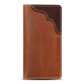 House of Jack Co. BUCK Rodeo Wallet | Men's Long Bifold Wallet | Crazy Horse Full Grain Leather | Western Long Wallet