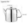 ABOOFAN Stainless Steel Teapot with Modern Design Kettle for Loose