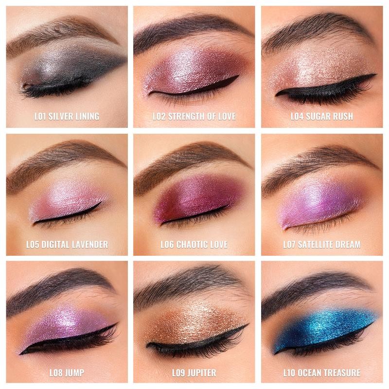 OULAC Liquid Glitter Eyeshadow - Diamond & Metallic Finish, Smooth