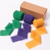 Sifleur Chiffon Ribbon, Mardi Gras Party Decorations, 1.5''x21Yd Purple Green