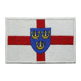 East Anglia County Flag Patch Iron On Embroidered Applique Patch East Anglia County Flag Iron On Sew On Emblem Badge