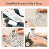 Embroidery Paper Wash Away 8.5x11 Inch, 10 Sheets Dissolvable Embroidery