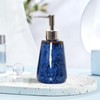 Jessie Ceramic Hand Soap Dispenser Bathroom,Kiln Variable Glaze Lotion Dispenser