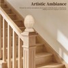 Pineapple Wood Finial for Stair Post, Wood Pineapple Finial