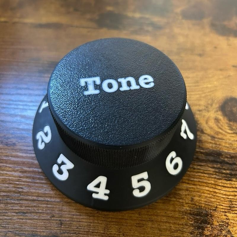 Guitar Knob Pick Holder - Desk Storage for Guitar Accessories:_Black_Tone