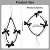 Reownest Phone Charm Bracelet, Cute Bow Chain with Aesthetic Design
