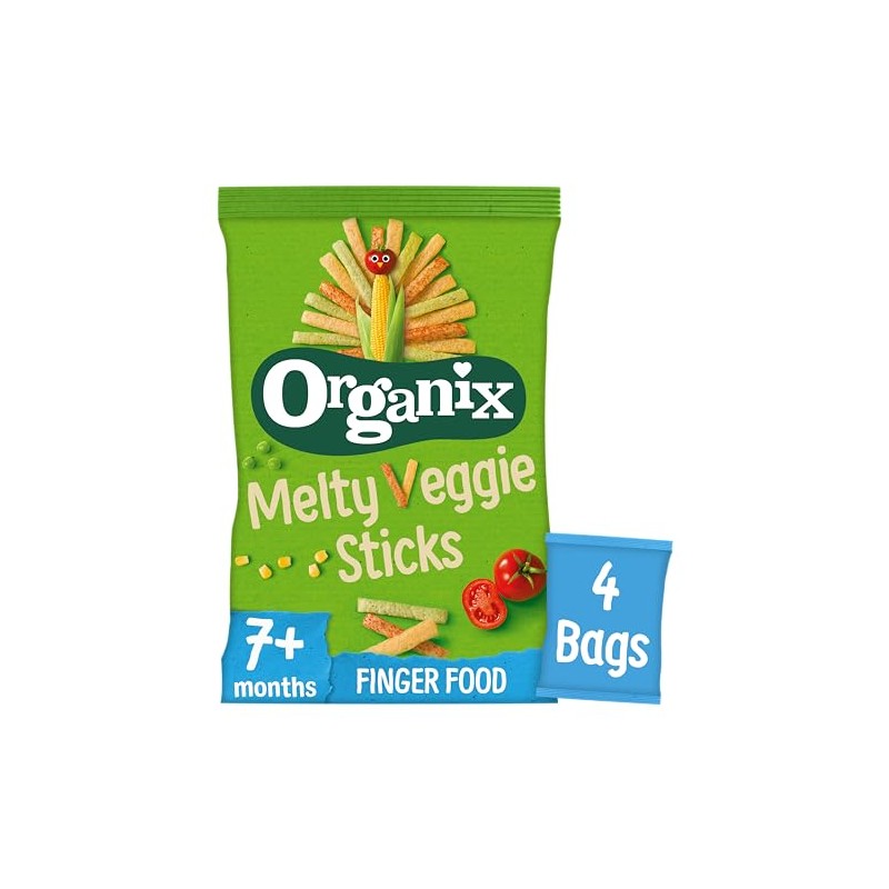 Organix Melty Veggie Sticks Multipack, 4 x 15 g