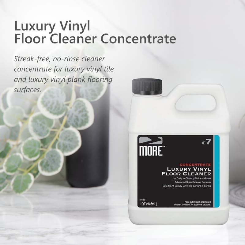 MORE Luxury Vinyl Floor Cleaner - Water-Based Surface Care Concentrate