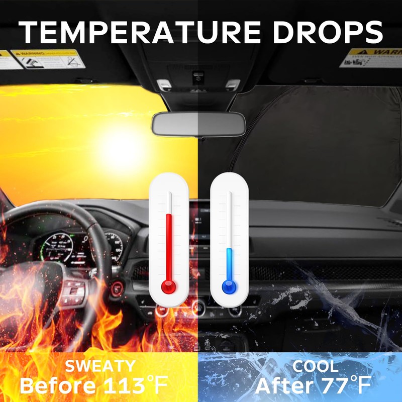 PAIMOHO Car Front Windshield Sun Shade for Lexus ES300h/ES350 NX350H