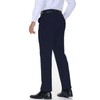 Soojun Men's Modern Fit Flex Flat Front Dress Pants, Navy,