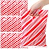 Saypacck 100 Pieces Christmas Plastic Gift Bags Bulk Red and