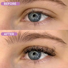 252 Pcs Individual Natural Lashes Clusters Fluffy Lash Clusters Extensions Kit Wispy Eyelash Clusters D Curl Left & Right Cluster Easy DIY Lash Extension Cluster at Home