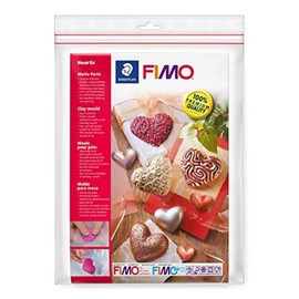 FIMO Hearts Clay Mould, White