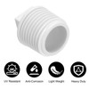 sourcing map 20 Pcs PVC Pipe Male Thread Plug 1/2"