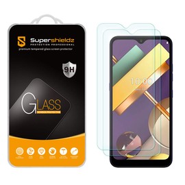 (2 Pack) Supershieldz Designed for LG K22 and K22 Plus Tempered Glass Screen Protector, Anti Scratch, Bubble Free