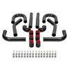 KUAFU 2.5 Inch 8PCS Universal Aluminum Intercooler Piping U-Pipe Kit