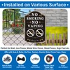 No Smoking No Vaping Signs 12 x 8 Inches No