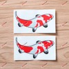 (2) 4'' Reflective Koi Fish Chinese Japanese JDM Decal Sticker