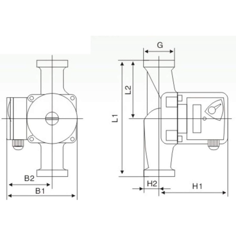 20-06-130 Circulation Pump 1" Connections, 3/4" Union
