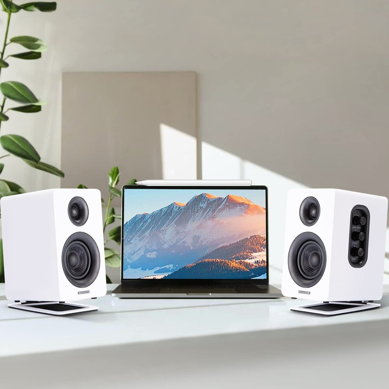 Sanyun SW601 Metal Desktop Speaker Stand for Compact 2''-3'' Speakers,