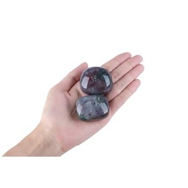 GUJOXILA GUJOXILA 4-5cm Indischer Achat Heilsteine Kristalle Polieren Gro? Edelsteine Steine Rohstein Trommelsteine Kristall Sorgenstein Handschmeichler Stein Meditation Angst Stress Relief 1PC